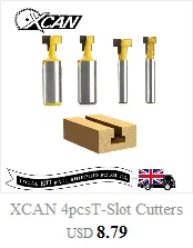XCAN 1 шт. Концевая фреза 8 мм хвостовик угловой rouding для вырезания гребней и пазов 16/19/22/25 мм круглые фрезы дерева Обрезной нож радиус древесины фрезы