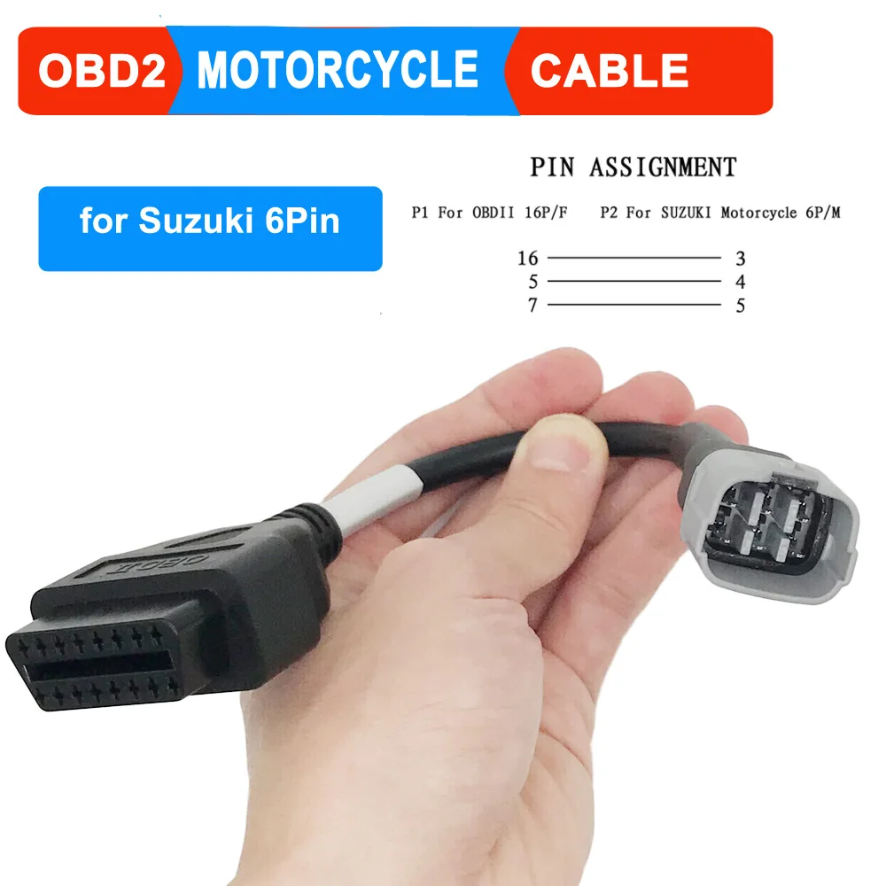 

OBD2 Диагностический кабель для мотоцикла для YAMAHA 3Pin 4Pin для Honda 6Pin для Kawasaki для BENELLI для Suzuki для Ducati ICOM-D