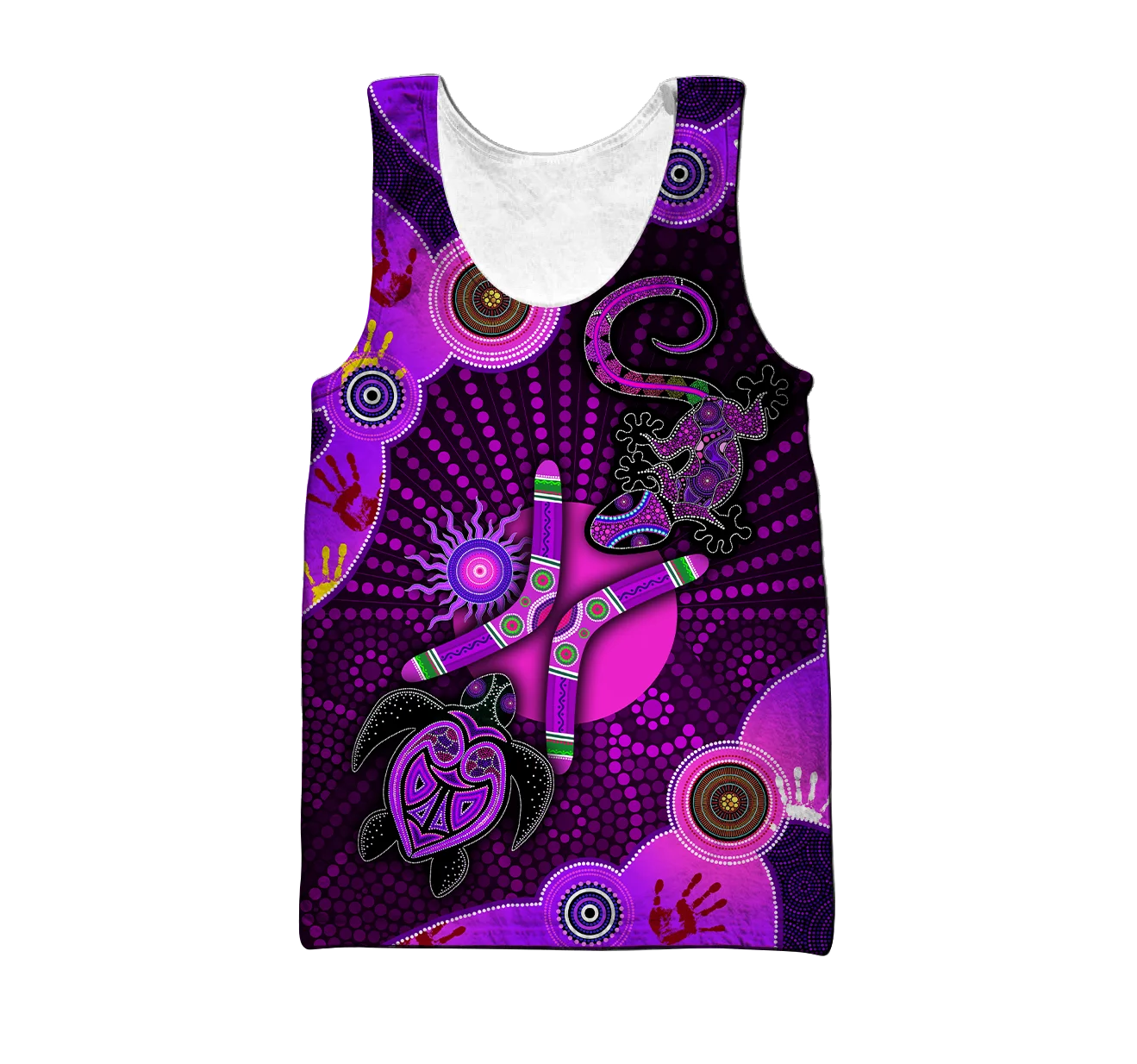 

Summer Tops 3D All Over Printed Fashion Vest Aboriginal Flag Indigenous Sun Painting Art shirts Sleeveless streetwear