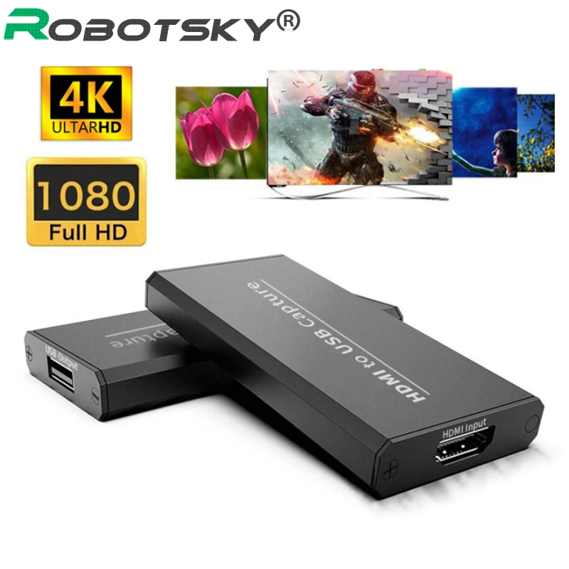 4K 1080P HDMI к USB карта видеозахвата Спортивная мини видеокамера на Запись в прямом