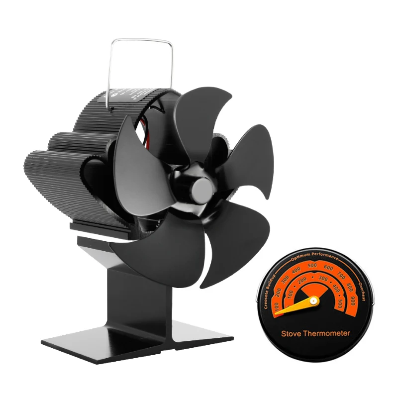 

Вентилятор для камина эффективный 5-лопастной вентилятор для дровяной горелки