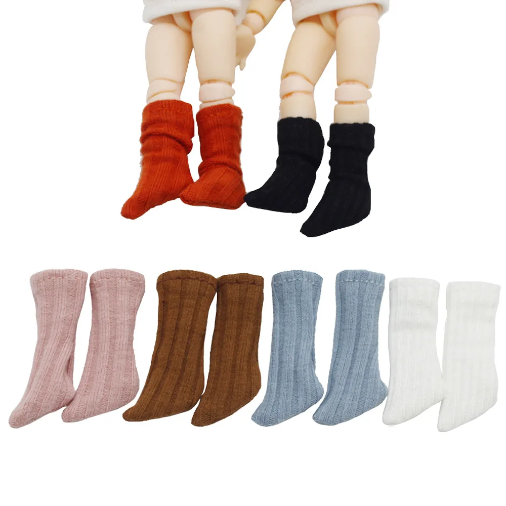 HOUZIWA1Pair OB11 Blyth Doll Accessories 1/8 1/12 Socks For 