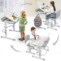 70cm lifting table tiltable children learning table and chair with reading stand without table lamp asd88