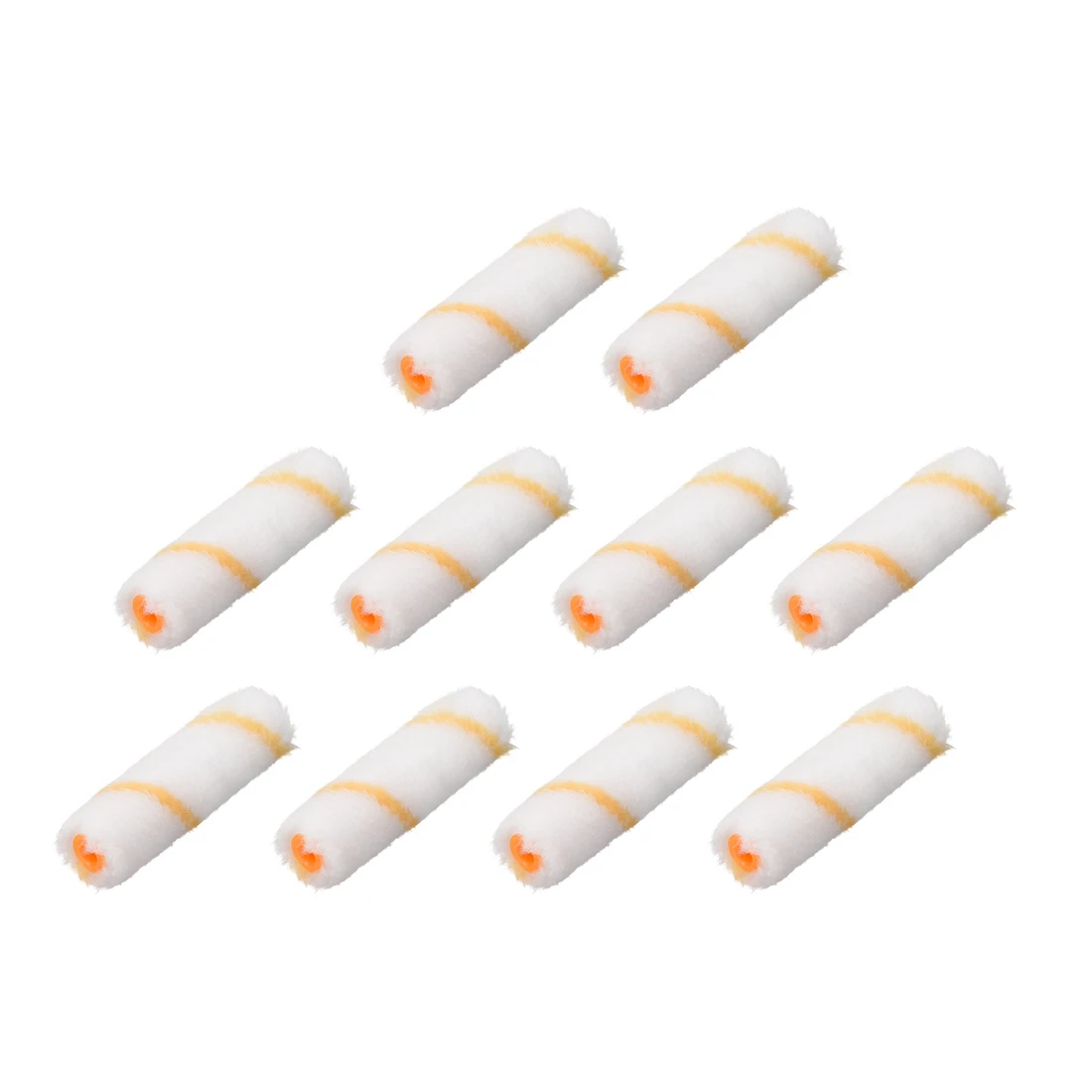 

uxcell Paint Roller Cover 4 Inch Fiber Brush for Wall Doors Edging and Line Striping on Small Areas Painting Treatment 10pcs