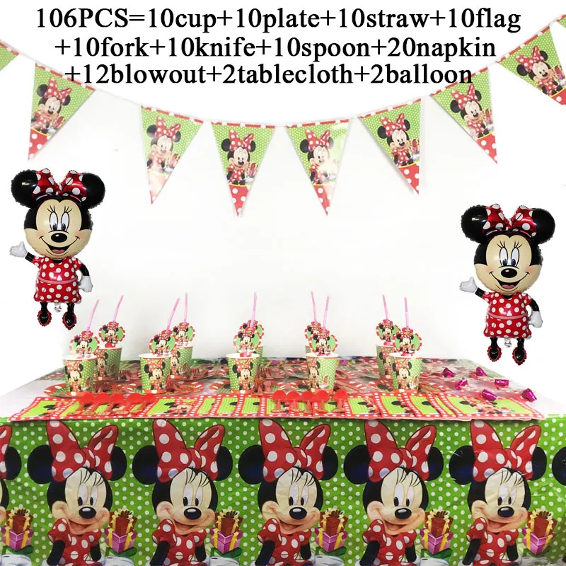 Набор воздушных шаров Минни Маус для детского дня рождения | Дом и сад