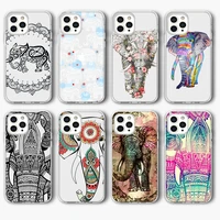 elephant totem painting cute funda case for iphone 13 case for iphone 13 12 11 pro xr xs max mini 7 x 8 6 6s plus 5s se 2020 tpu