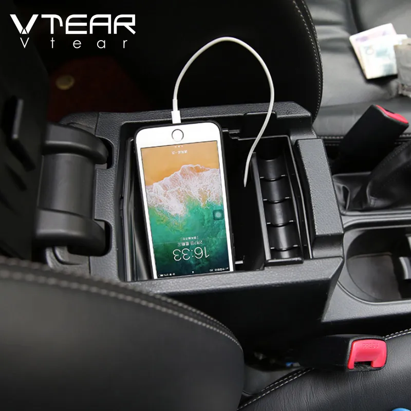 Vtear для Subaru Forester ящик хранения Центральный держатель автомобиля контейнер
