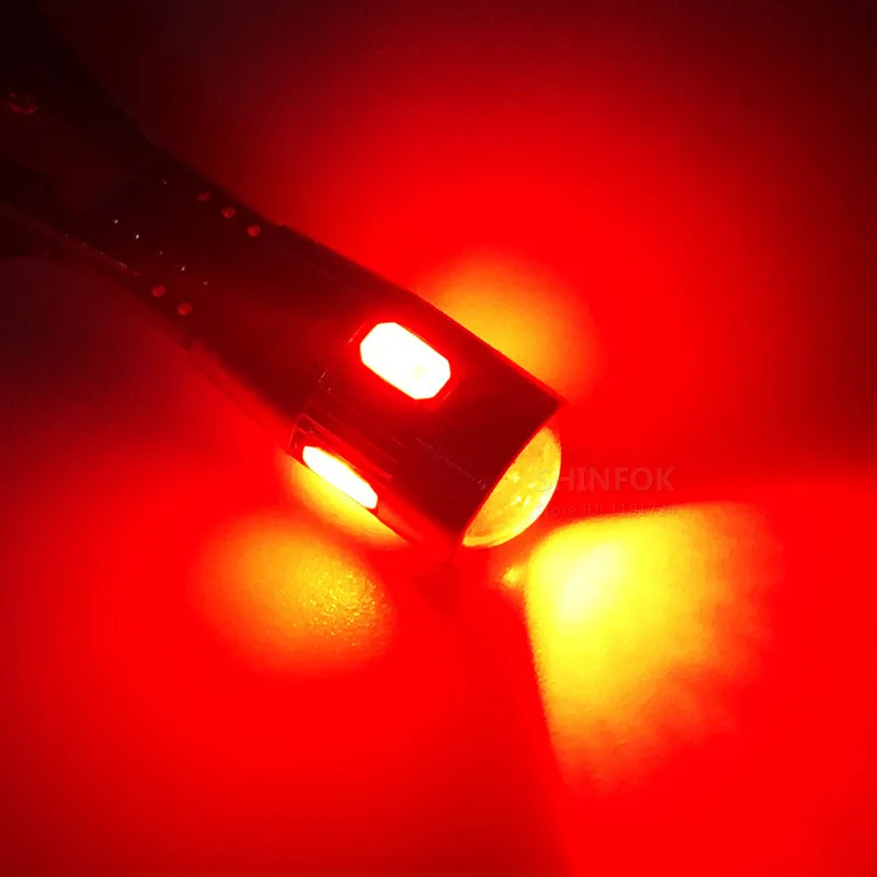 

1PC T10 Wide Decoding Light Car Signal Lamps Colorful 5630SMD LED Headlights 6000K 12V Car Led Decoding Wide Light Signal Lamp