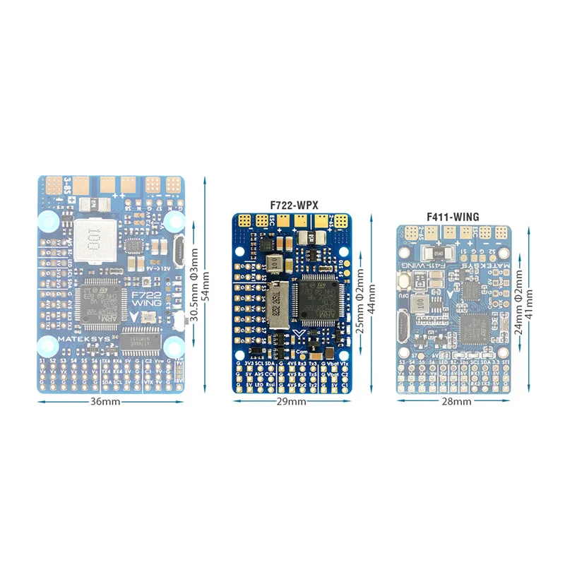 Mateksys Matek F722 WPX игровые джойстики STM32F722 MPU6000 DPS310 пикселей OSD SD Blackbox крыло обновленная