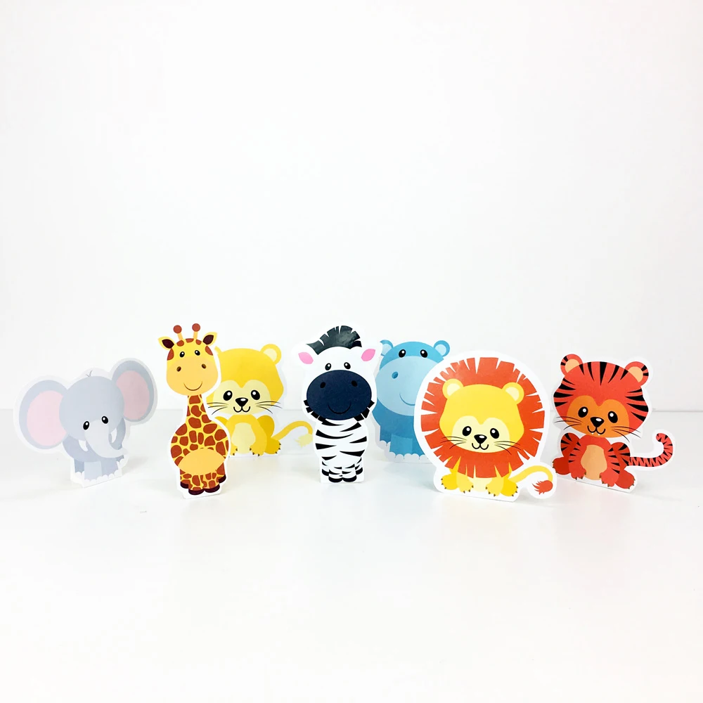 Украшение для стола в стиле сафари с изображением животных тигровый стол