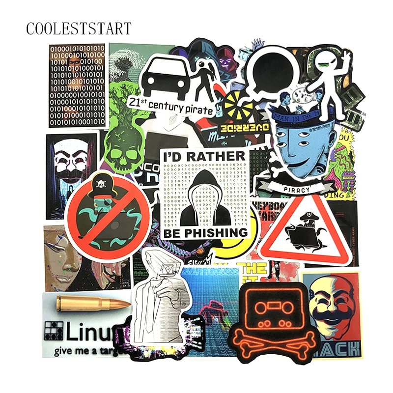 150 шт./компл. граффити наклейки Программирование хакеров Java PSH для багажа