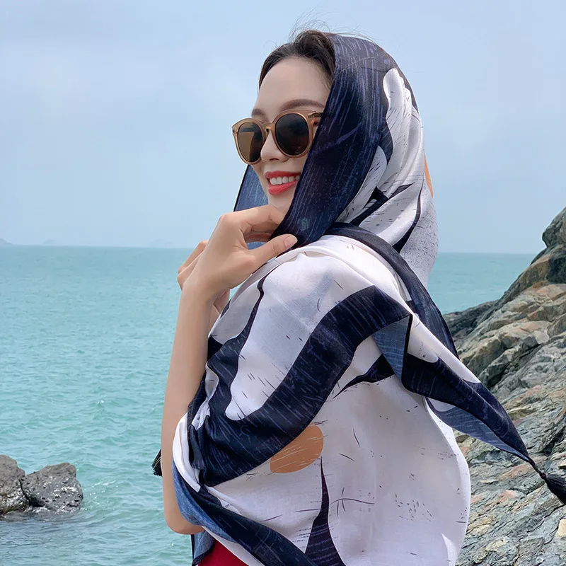 Женский шарф с геометрическим рисунком этнические головные повязки хиджаб