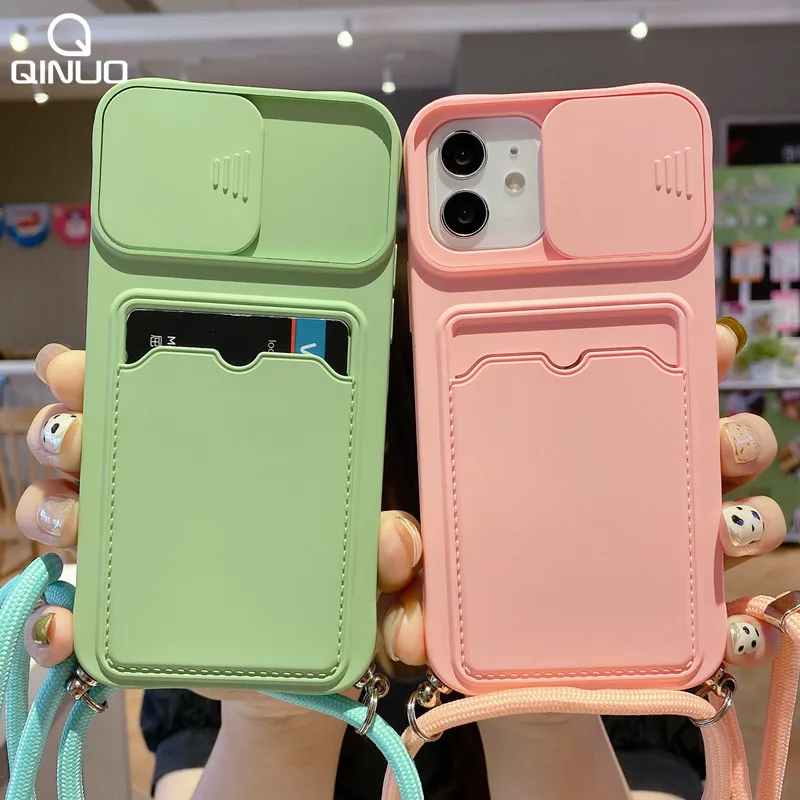Чехол-бумажник с ремешком для iPhone 12 11 Pro Max X XR XS 7 8 Plus | Мобильные телефоны и