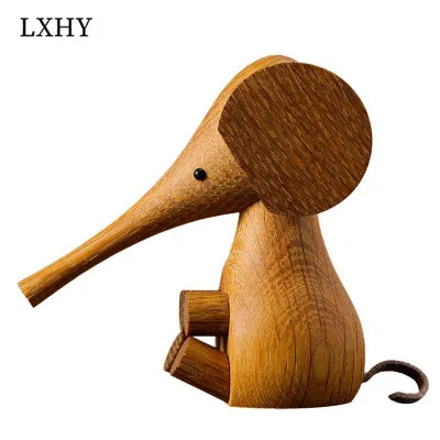 LXHY Nordic Изделия из дерева дизайн украшения экспорта хобот слона кукольный