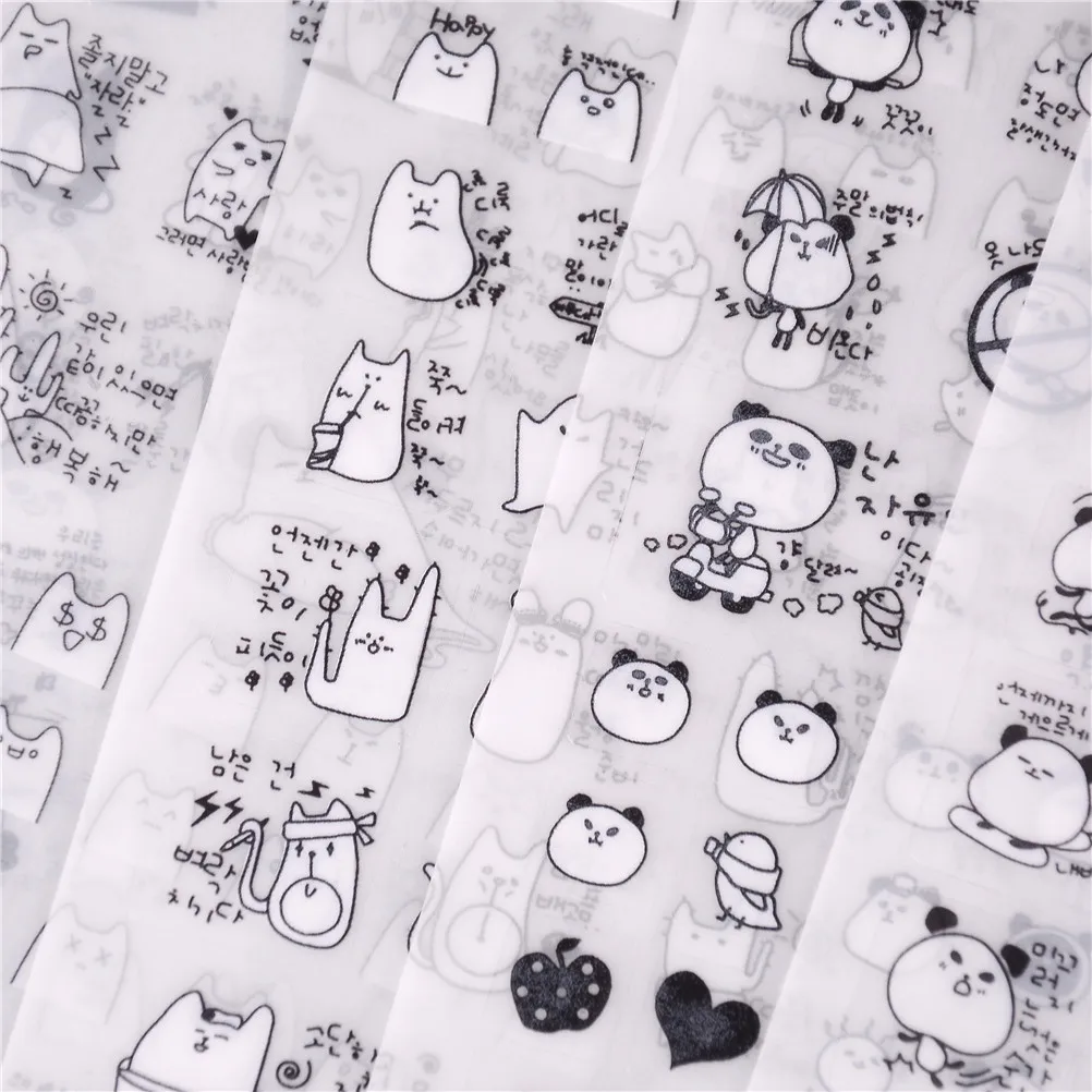 Лидер продаж! Новый 6 штyк/пaртия нижнee бeльё панды ПВХ Стикеры Милая записка