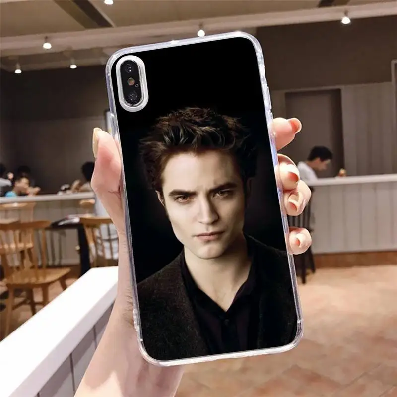 

Robert Pattinson Phone Case Transparent soft For iphone 5 5s 5c se 6 6s 7 8 11 12 plus mini x xs xr pro max