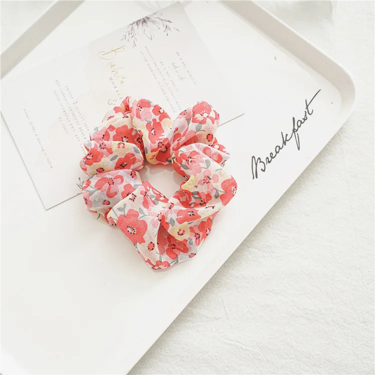 Новая летняя шифоновая Цветочная круглая заколка в японском и южнокорейском