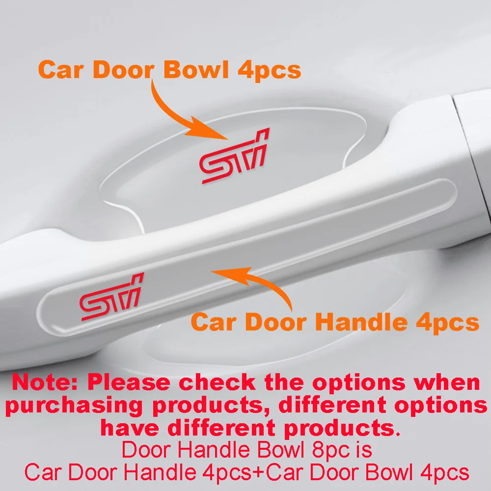 4 шт. наклейки на дверные ручки автомобиля из эпоксидного силикона - купить по
