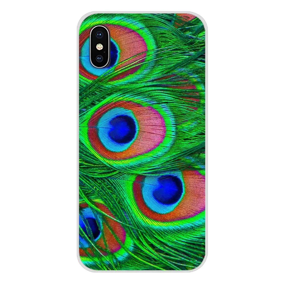 Аксессуары чехол для телефона с голубыми зелеными перьями павлина Samsung A10 A30 A40 A50