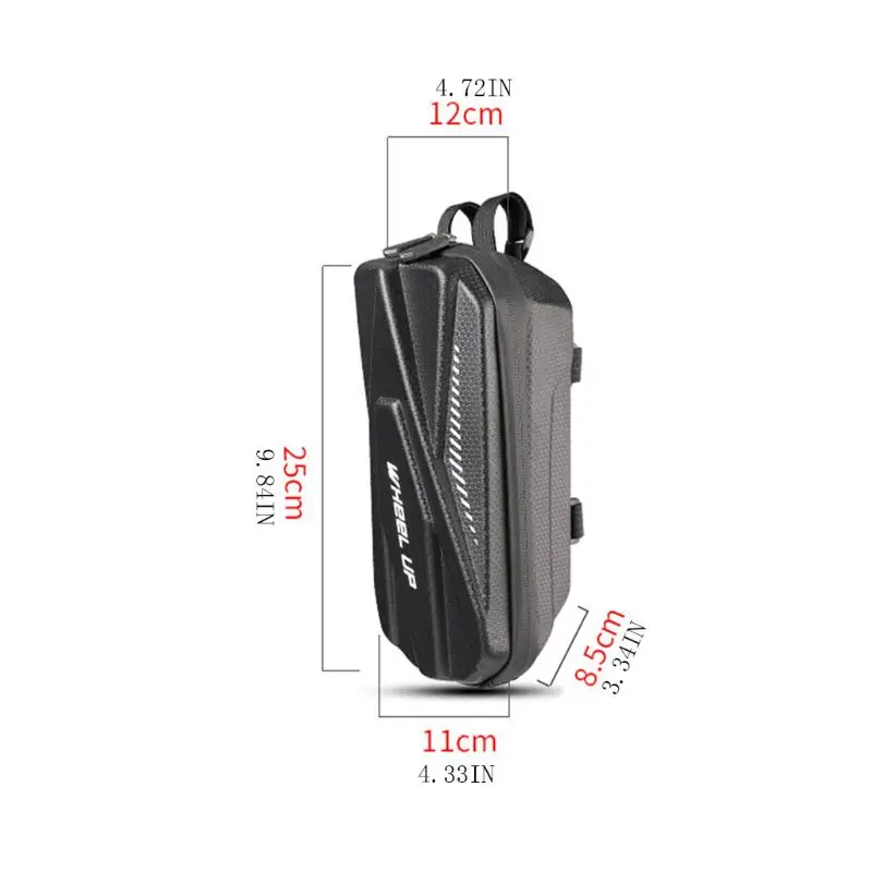 

Electric Scooter Folding Bike Front Storage Bag EVA Hard Shell Large Capacity