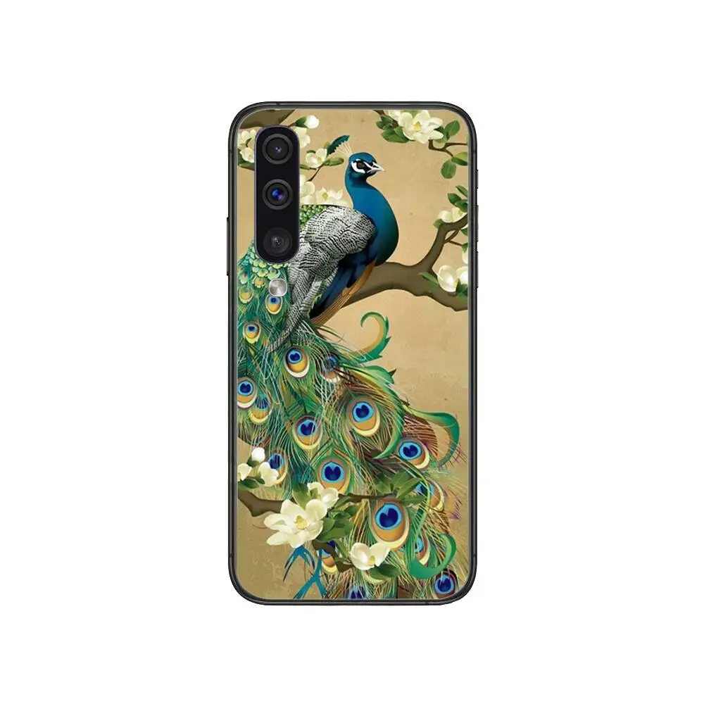 

Art 3D oil painting peacock Phone cover hull For SamSung Galaxy S 8 9 10 20 21 S30 Plus Edge E S20fe 5G Lite Ultra black soft