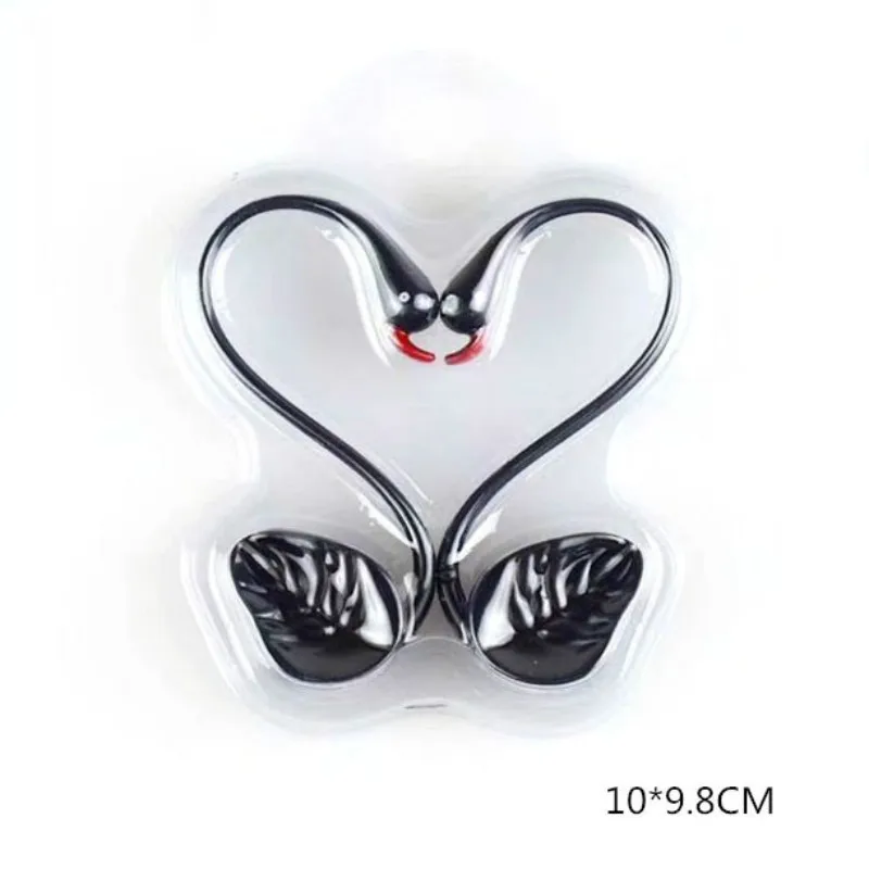 Украшение торта черно белые украшения в форме лебедя любовь птица двойной Лебедь