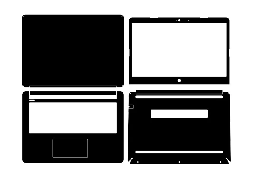 

KH Laptop Carbon fiber Leather Sticker Skin Cover Protector for HP 14-bp034TX 14"