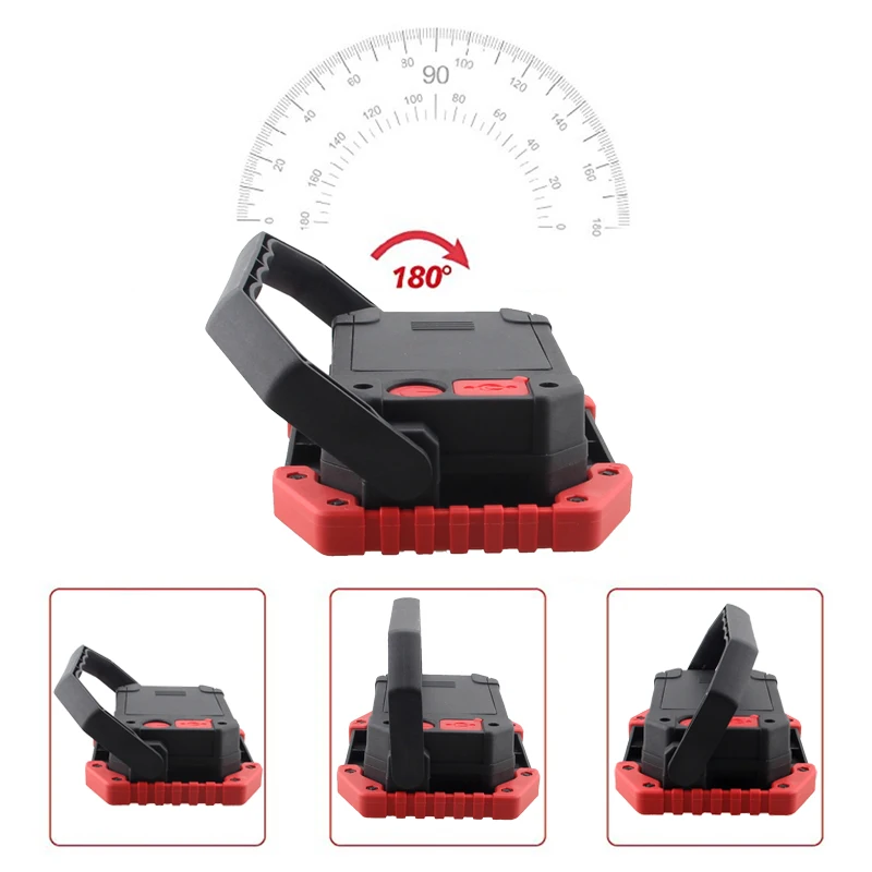 20 Вт Портативный COB светодиодный Перезаряжаемые рабочий светильник Мощность