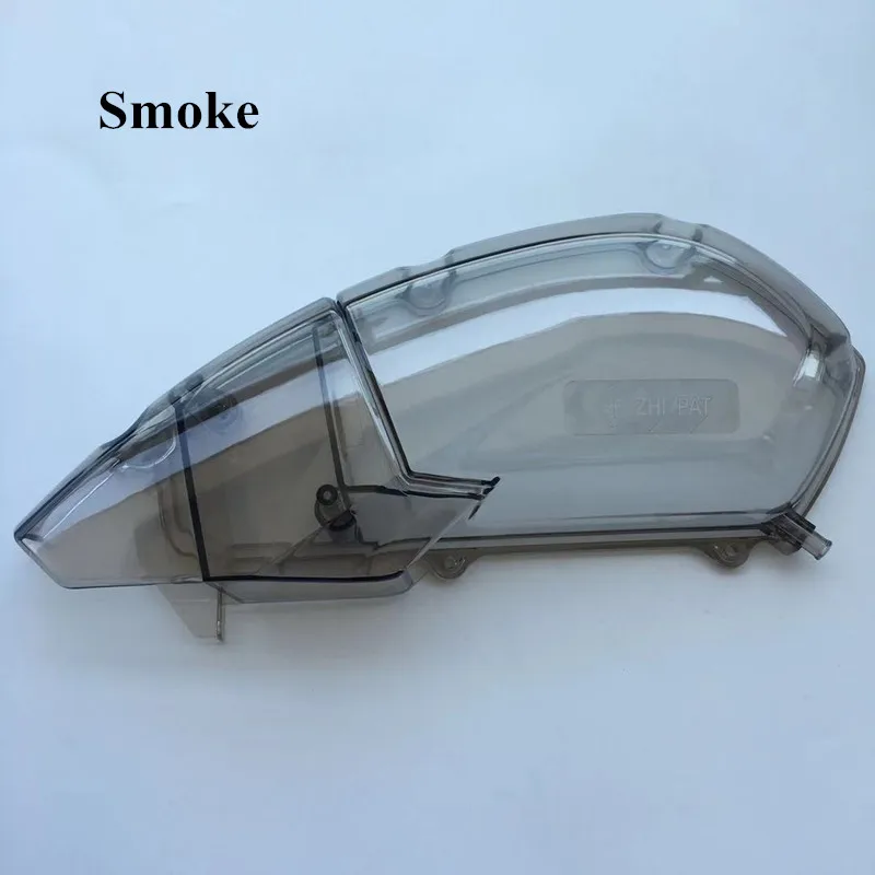 smoke shell Модифицированный мотоцикл nvx воздушный фильтр повторное использование Замена воздушные фильтры чистый корпус чехол для yamaha nvx155 aerox155 l155 gdr155 - Цвет: smoke shell