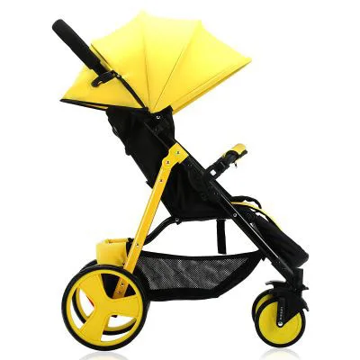 Luxury Baby Stroller Scientific Design Folds Easily 0-3Y Carrying Capacity Steel Frame EVA Wheels Infant Carriage