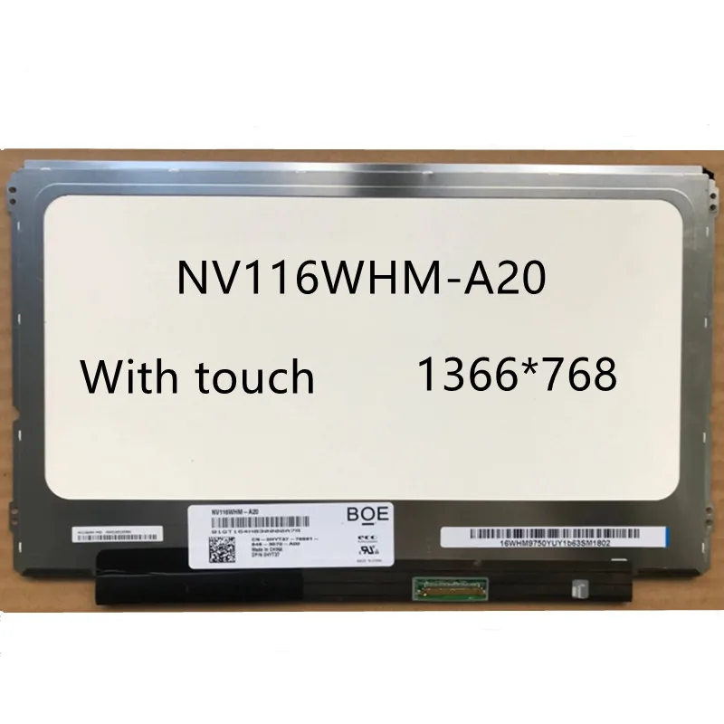 

Для ноутбука Dell Chrome 11-3120 NV116WHM-A20 B116XTT01.0, ЖК-экран с сенсорным HD 1366X768 eDP, 40 контактов, замена панели