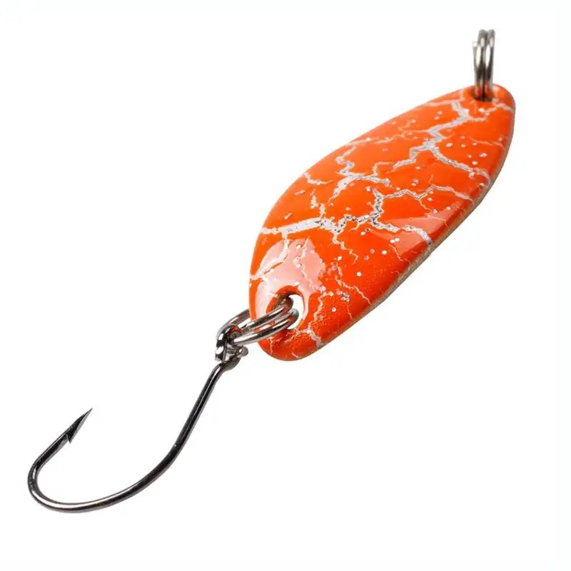 

12 Pcs Horse Mouth Sequined Metal Lure Bait Single Hook for Trout Fishing Trout Spoon Trout Bait Set Fishing Accessories