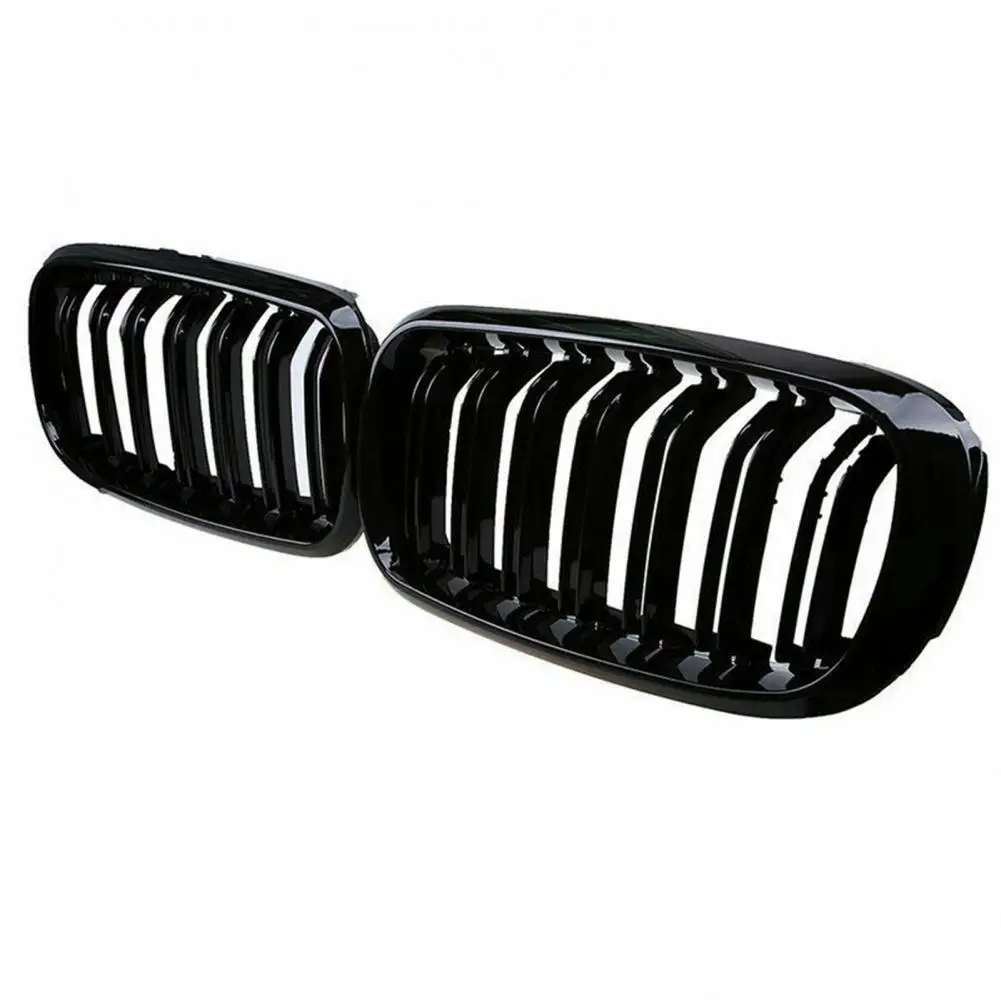 

Решетки для BMW 5 Series F10 F18 51137261356-2015, 1 пара, глянцевые черные автомобильные Передние решетки для почек 51137203650 51137261355 2010