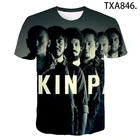 Летняя новая мужская и женская футболка с рисунком родственной кожи, Повседневная Уличная одежда для мальчиков и девочек, модная футболка с рисунком