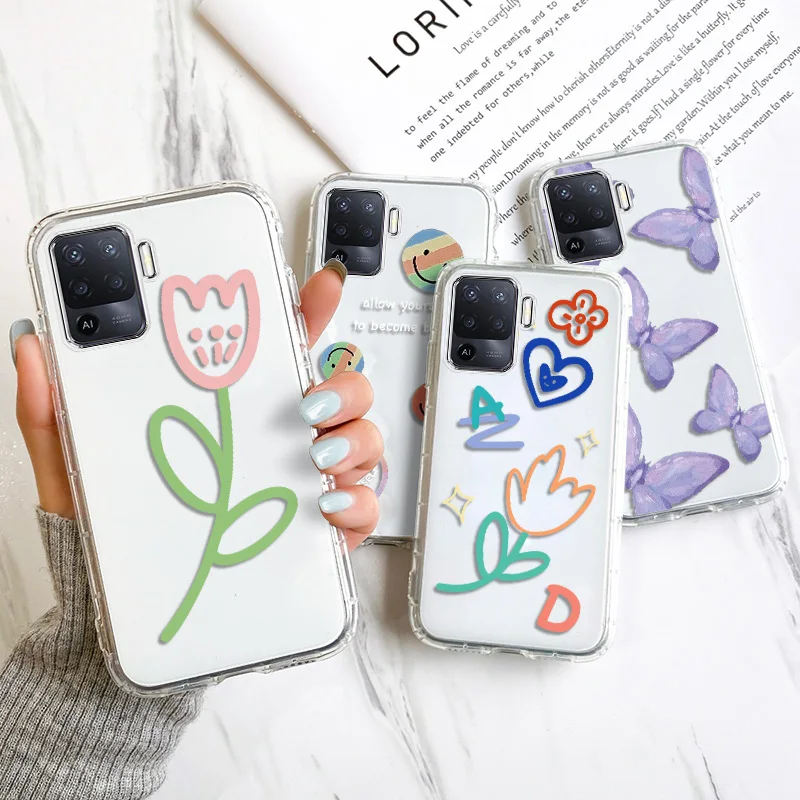 

Funda For OPPO Realme 8 Pro Case For Realme 7i 5 5S 5i 6i C21 C17 C11 C15 C12 C20 V13 GT OPPO Reno 4 5 Lite 5Z Soft Clear Covers