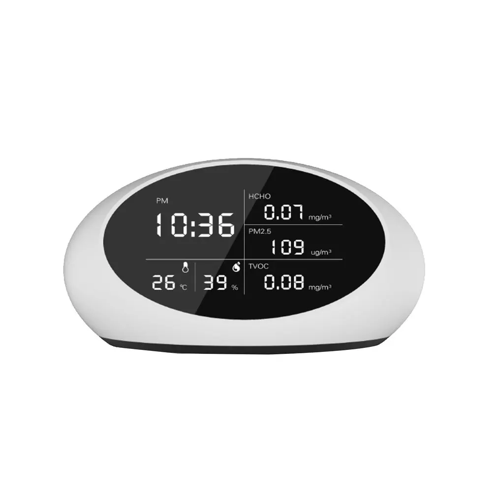 Цифровой детектор формальдегида PM2.5/ HCHO/TVOC/Температура/тестер влажности воздуха