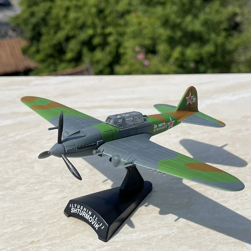 

Модель российского тяжелого самолета Ilyushin Shturmovik IL II IL 2, модель истребителя самолета в масштабе для демонстрации коллекций