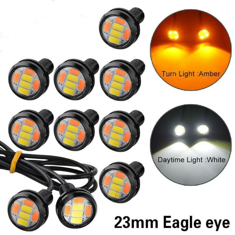 

10x12 В Eagle Eye 4014-12SMD желтая и белая светодиодсветильник лампа указателя поворота стояночный задний фонарь