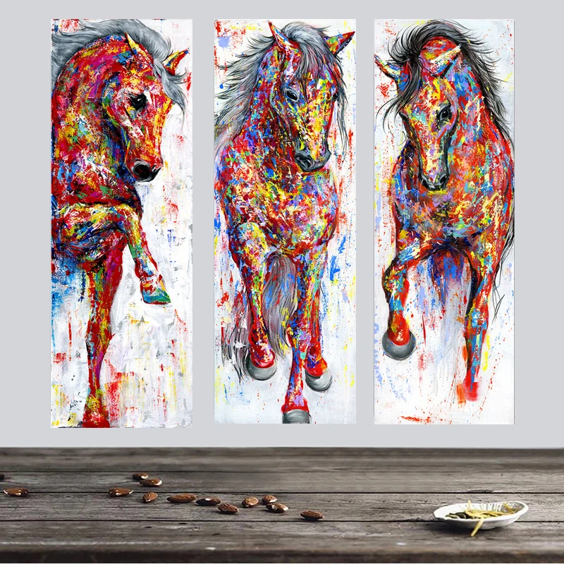 

Graffiti Art Horse Canvas Painting Animal Posters Modern Abstract Wall Art Picture Prints Cuadros Painting Home Decor Big Size