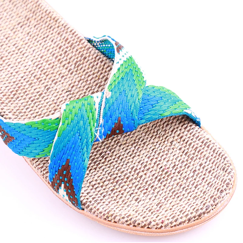 

Summer Sports Shoes For Women Beach Sandals Unisex Men Outdoor Shoes Flax Cross Belt Beach Sandals Sneakers Couples Shoes Casual