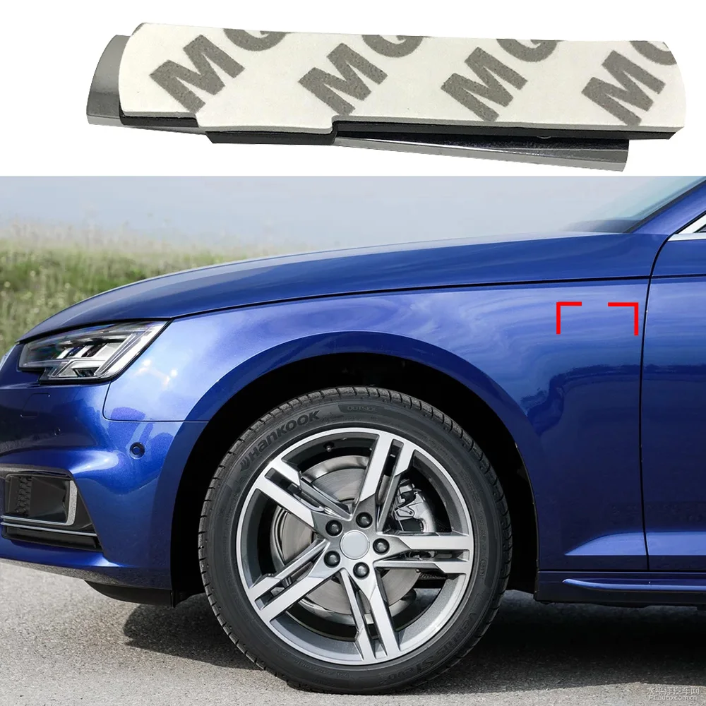 1 50 пар для Audi Sline Логотип сбоку Эмблема Fender наклейка с именной табличкой Q3 Q5 Q6 Q7 C6 A4
