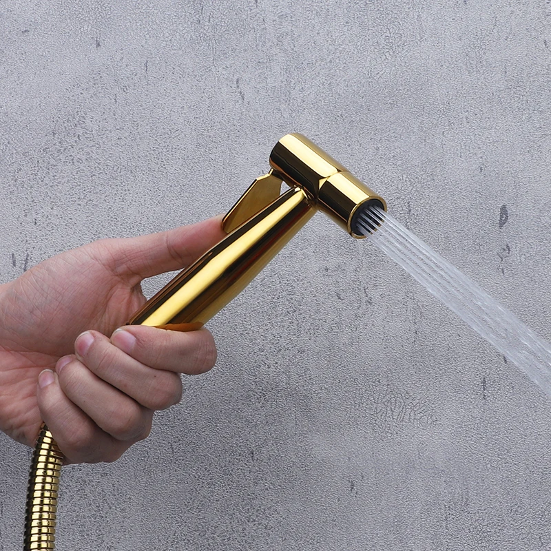 Смесители для унитаза латунный кран золотистого цвета душа и туалета насадка с