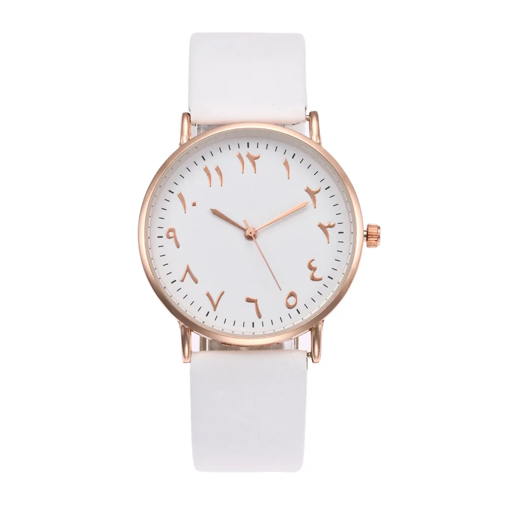 

2021 New Simple Casual Unisex Arabic Digital Watch Best Seller in Europe and America Hot Quartz Fashion Watch
