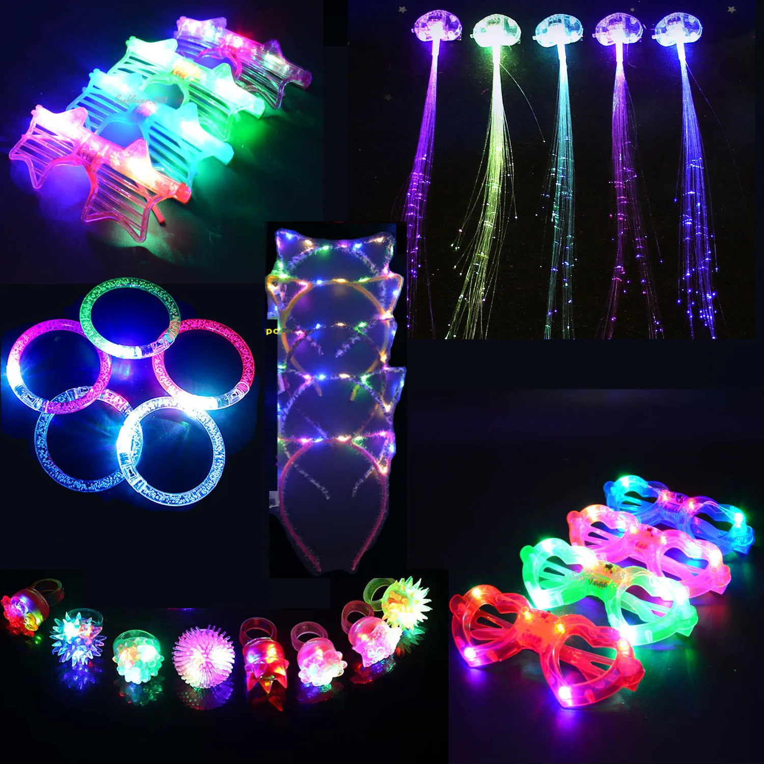 Juego de juguetes con luz LED para ni&ntilde;os, Set de 31 piezas con anillos intermitentes, pulseras de burbujas, gafas, regalo de cumplea&ntilde;os, Navidad, 2022-0
