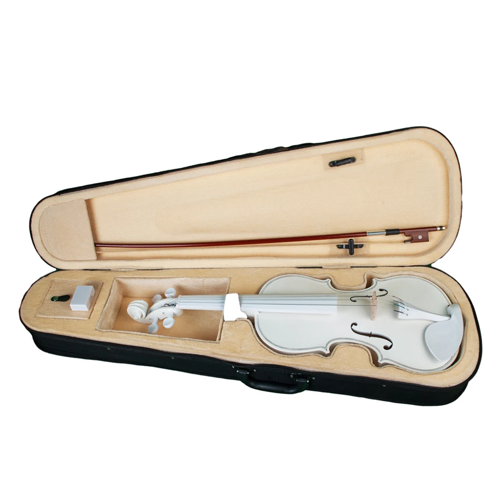 Muslady Full Size 4/4 Acoustic Violin with Carrying Case Bow Bridge for Adults Students Beginners | Спорт и развлечения