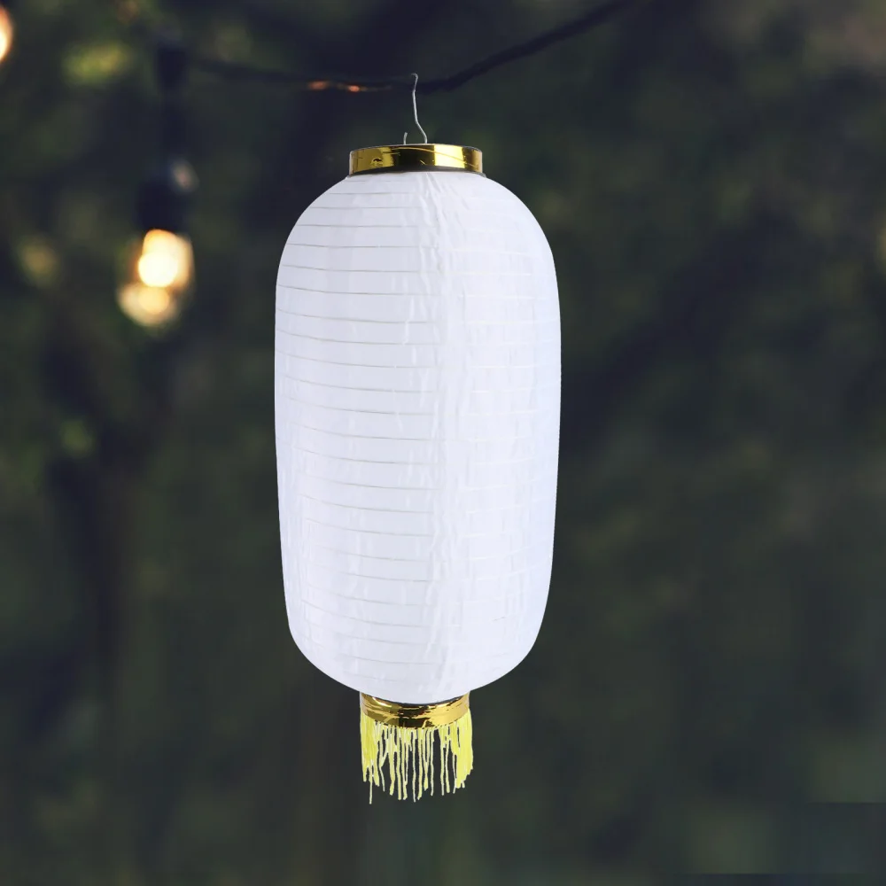 

2pcs Janpanese Style Lantern Decoration Waterproof Foldable Silk Lantern for Birthday Bridal Wedding Baby Shower Festival Party