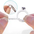 Регулируемый размер кольца прозрачный обмоточный ремень лассо регулирующий пружинный шнур подходит для кольца 1-8 мм