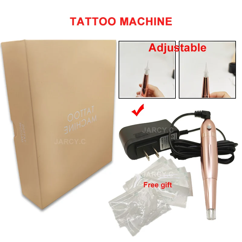 

Universal Tattoo Machine Pen Sets Dermograph Permanent Makeup Eyebrow Eyeliner Lip Pen Beauty Tattoo Gun With 10PCS PMU Needles