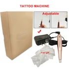 Универсальная тату-машинка, Набор ручек, дермограф, Перманентный макияж, подводка для глаз, карандаш для губ, тату-пистолет с 10 шт. игл PMU