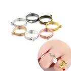 20 шт.компл. одиночное подвесное Открытое кольцо сделай сам с отверстием, гальваническое медное кольцо, ювелирные аксессуары